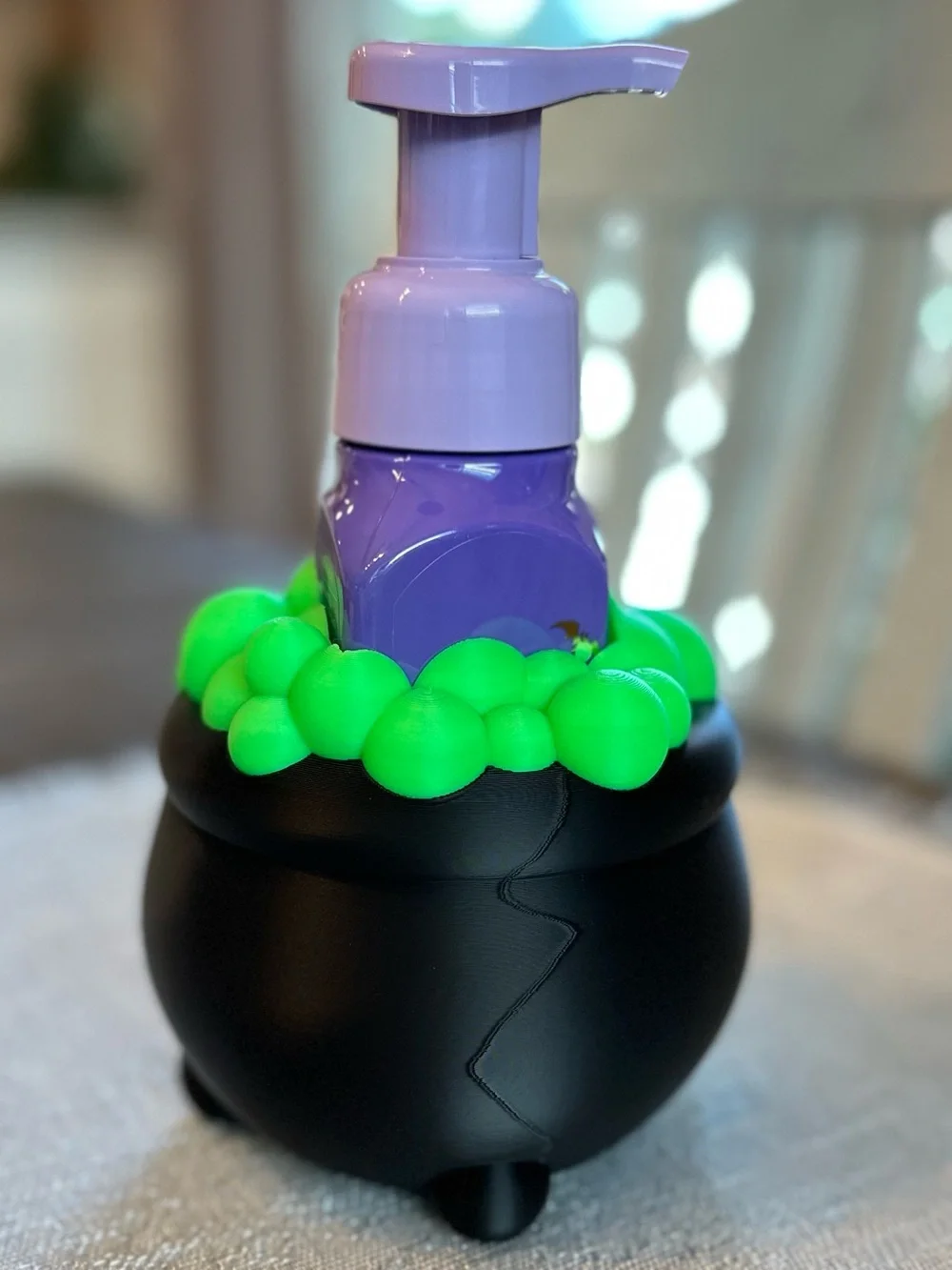 GITD Halloween Bubbling Cauldron Soap Holder for Bath & Body Works Soap Bottles
